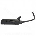 POT D'ECHAPPEMENT COMPLET ADAPT. SCOOTER GY6 4T 50cc 10 POUCES EURO 3 / TNT MOTOR ROMA EURO 3 (139 QMB/A)