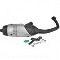 POT D'ECHAPPEMENT LEOVINCE SCOOT TOURING ADAPT. PIAGGIO TYPHOON 1993-2011 / NRG / NRG MC2 / ZIP SP / GILERA STORM (5512)