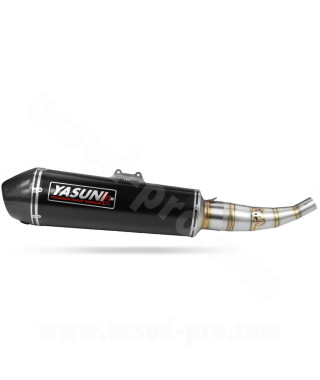 POT D'ECHAPPEMENT MAXISCOOTER YASUNI 4T ADAPT. YAMAHA XMAX 125 BLACK CARBON (TUB351BC)