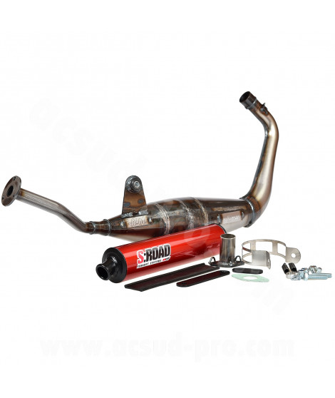POT D'ECHAPPEMENT MOTO MVT S-ROAD PASSAGE BAS ADAPT. DERBI SENDA (EC 02)