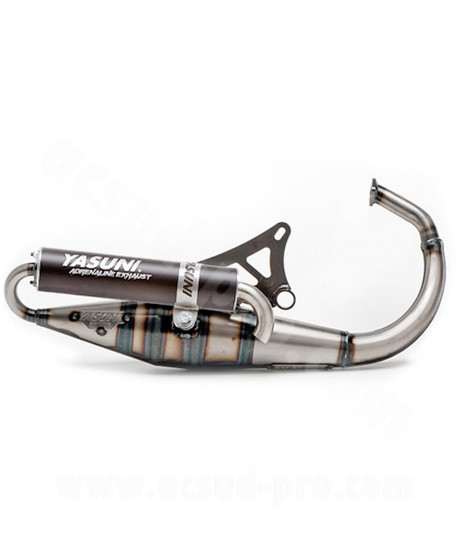POT D'ECHAPPEMENT YASUNI 2T SCOOT Z BLACK ADAPT. MBK BOOSTER - MINARELLI VERTICAL (TUB306B)