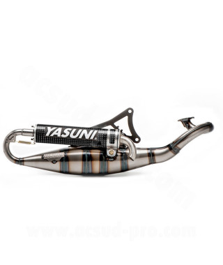 POT D'ECHAPPEMENT YASUNI SCOOT R CARBON ADAPT. MBK NITRO - MINARELLI HORIZONTAL (TUB902C)