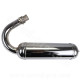 POT ECHAPPEMENT CHROME CYCLO ADAPT. MBK 40/51/88  A BRIDE  (NON HOMOLOGUE)