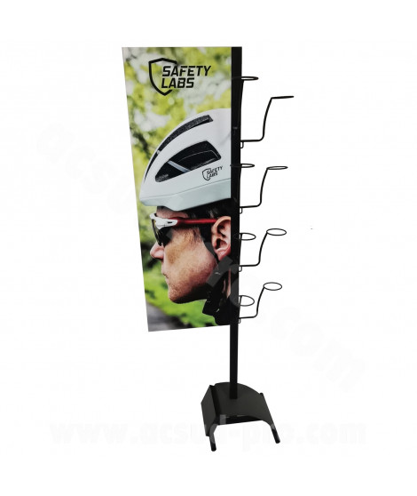 PRESENTOIR PLV CASQUES SAFETY LABS