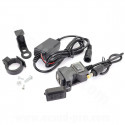 PRISE CHARGEUR DOUBLE USB UNIVERSEL SCOOTER / MOTO avec interrupteur (5V-2.1A-5V-1A) (FIXATION GUIDON OU RETROVISEUR)