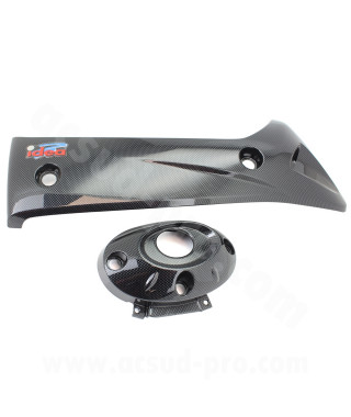 PROTECTION POT D'ECHAPPEMENT MAXISCOOTER RB MAX ADAPT. HONDA SH 300 2007-2013 CARBONE