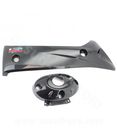 PROTECTION POT D'ECHAPPEMENT MAXISCOOTER RB MAX ADAPT. HONDA SH 300 2007-2013 CARBONE