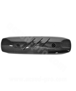 PROTECTION POT D'ECHAPPEMENT MAXISCOOTER RB MAX ADAPT. YAMAHA TMAX 500 2001-2006  CARBONE (ENTRAXE 200mm)
