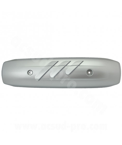 PROTECTION POT D'ECHAPPEMENT MAXISCOOTER RB MAX ADAPT. YAMAHA TMAX 500  2001-2006 GRIS MAT (ENTRAXE 200mm)