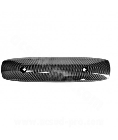 PROTECTION POT D'ECHAPPEMENT MAXISCOOTER RB MAX ADAPT.  YAMAHA TMAX 500 / 530  2008-2016 CARBONE (ENTRAXE 255MM)