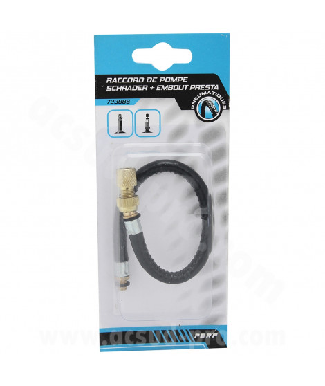 RACCORD DE POMPE SCHRADER + EMBOUT PRESTA