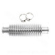RADIATEUR / REFROIDISSEUR DE DURITE D'EAU ALU CNC ALU FORME ROND SILVER (L : 130 Ø35 (DURITE Ø16mm)