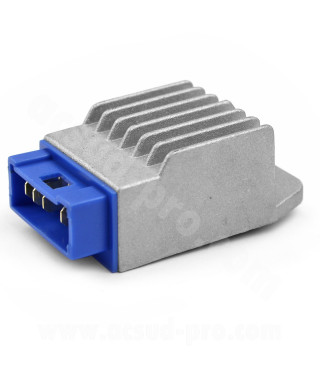 REGULATEUR DE TENSION MOTO ADAPT. DERBI 50 SENDA 1994-05 (DUCATI) (CONNECTEUR BLEU 5 FICHES)