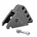 REHAUSSE AMORTISSEUR ADAPT. MBK 50 BOOSTER 2004. NITRO. OVETTO/YAMAHA 50 BWS 2004. AEROX. NEOS (4 POSITIONS) IMITATION CARBONE