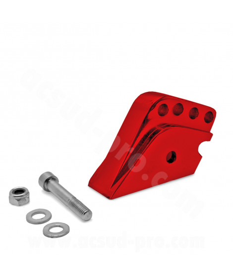 REHAUSSE AMORTISSEUR ADAPT. SCOOT PEUGEOT 50 TKR. SPEEDFIGHT. BUXY (4 POSITIONS) ROUGE ANODISE