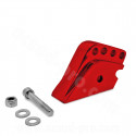 REHAUSSE AMORTISSEUR ADAPT. SCOOT PEUGEOT 50 TKR. SPEEDFIGHT. BUXY (4 POSITIONS) ROUGE ANODISE