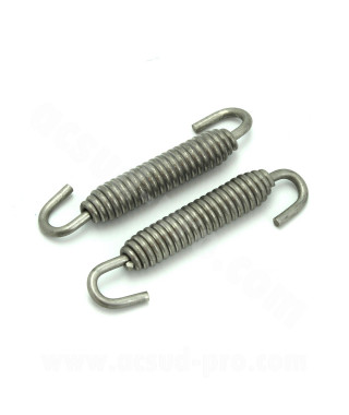 RESSORT DE POT INOX 42mm A 66mm AVEC CROCHET TOURNANT (LA PAIRE)