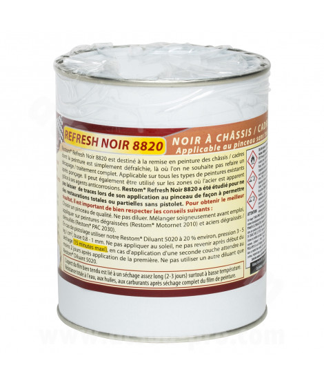 RESTOM REFRESH NOIR 8820 PEINTURE NOIR CHASSIS