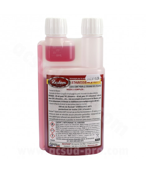 RESTOM STABESSENCE 6075 STABILISATEUR D ESSENCE 500ml