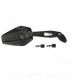 RETROVISEUR PLASTIQUE NOIR REVERSIBLE UNIVERSEL M8 / M10 HOMOLOGUE