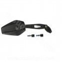 RETROVISEUR PLASTIQUE NOIR REVERSIBLE UNIVERSEL M8 / M10 HOMOLOGUE