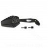 RETROVISEUR PLASTIQUE NOIR REVERSIBLE UNIVERSEL M8 / M10 HOMOLOGUE
