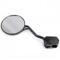 RETROVISEUR UNIVERSEL / ENDURO PLASTIQUE NOIR (GAUCHE) - RABATTABLE / REPLIABLE - HOMOLOGUE CE