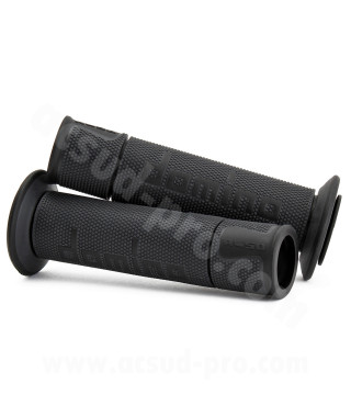 REVETEMENT POIGNEE DOMINO MOTO ON ROAD A450 NOIR OPEN END 120-125mm (LA PAIRE)
