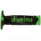 REVETEMENT POIGNEE DOMINO OFFROAD BI-COMPOSANTS NOIR / VERT A260 CLOSED END 120mm (LA PAIRE)