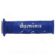 REVETEMENT POIGNEE DOMINO ROAD BI-COMPOSANTS BLEU / BLANC A250 OPEN END 120-125mm (LA PAIRE)