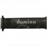 REVETEMENT POIGNEE DOMINO ROAD BI-COMPOSANTS NOIR / GRIS A250 OPEN END 120-125mm (LA PAIRE)