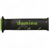 REVETEMENT POIGNEE DOMINO ROAD BI-COMPOSANTS NOIR / VERT A250 OPEN END 120-125mm (LA PAIRE)