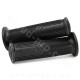 REVETEMENT POIGNEE DOMINO STYLE NOIR / BOUCHE POUR EMBOUT GUIDON / L : 120mm (LA PAIRE)