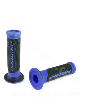REVETEMENT POIGNEE PROGRIP 732 BLEU / NOIR CLOSED END 125mm (LA PAIRE)