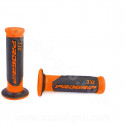 REVETEMENT POIGNEE PROGRIP 732 ORANGE FLUO / NOIR CLOSED END 125mm (LA PAIRE)