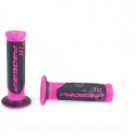 REVETEMENT POIGNEE PROGRIP 732 ROSE FLUO / NOIR CLOSED END 125mm (LA PAIRE)