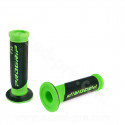 REVETEMENT POIGNEE PROGRIP 732 VERT FLUO / NOIR CLOSED END 125mm (LA PAIRE)