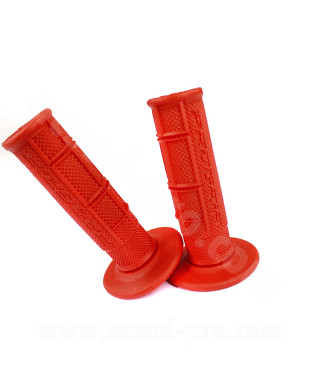 REVETEMENT POIGNEE PROGRIP 794 ROUGE CLOSED END 115mm (CROSS/MX)  (LA PAIRE)
