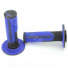 REVETEMENT POIGNEE PROGRIP 801 NOIR / BLEU CLOSED END 115mm (CROSS/MX) (LA PAIRE)