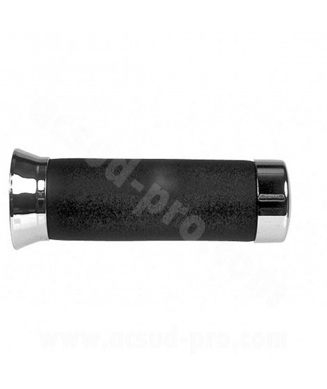 REVETEMENT POIGNEE TNT MOUSSE CUSTOM EMBOUT CHROME (LA PAIRE)