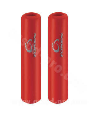 REVETEMENT POIGNEE TOKEN MOUSSE/GEL ROUGE (LA PAIRE)