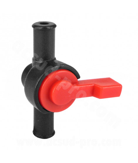 ROBINET ESSENCE PLASTIQUE SUR TUBE Ø6