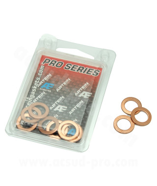 RONDELLES DE CUIVRE M10 PRO SERIES (10 x 16  x 1.50mm) - BOITE DE 10 (Made in Europe)