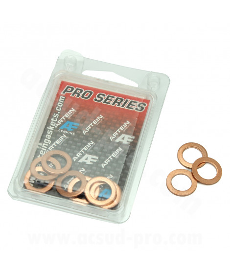 RONDELLES DE CUIVRE M10 PRO SERIES (10 x 16  x 1.50mm) - BOITE DE 10 (Made in Europe)