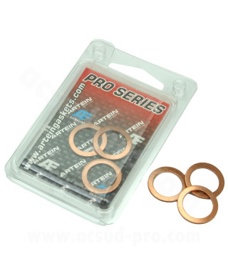 RONDELLES DE CUIVRE M14 PRO SERIES (14 x 20 x 1.50mm) - BOITE DE 6 (Made in Europe)