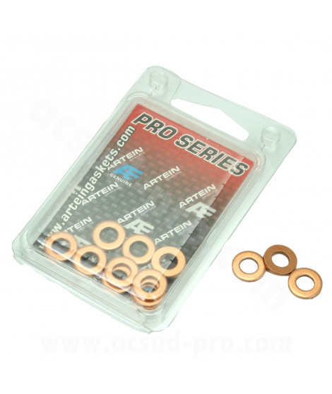 RONDELLES JOINT CUIVRE M6 PRO SERIES (6 x 12 x 1.50mm) - BOITE DE 15  (Made in Europe)
