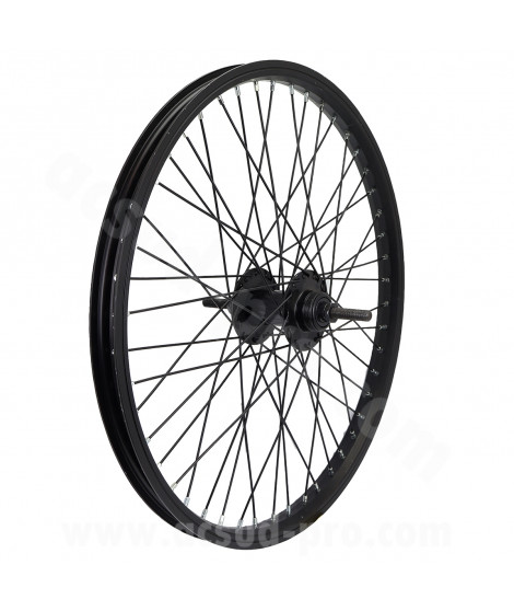 ROUE ARRIERE VELO 20" BMX ALU NOIR 48 RAYONS