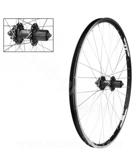 ROUE ARRIERE VELO 27.5" VELOX XC/ALL MOUNTAIN NEO DISC ALU MOYEU SHIMANO M475 CASSETTE 8/9/10 V