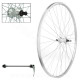 ROUE ARRIERE VELO 700x35 VTC 28" ROUE LIBRE A VISSER / A BLOCAGE 25mm (ETRTO 19-622)