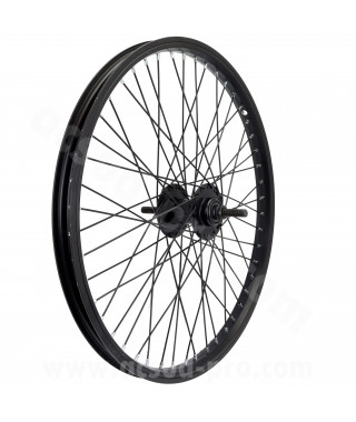 ROUE AVANT 20" BMX ALU NOIR 48 RAYONS
